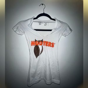 Hooters White XXS Short Sleeve